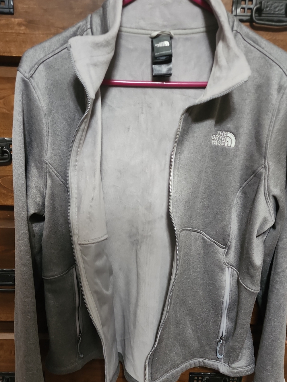 The North Face Women's Gray Full-Zip Fleece Jacket - Picture 6 of 8